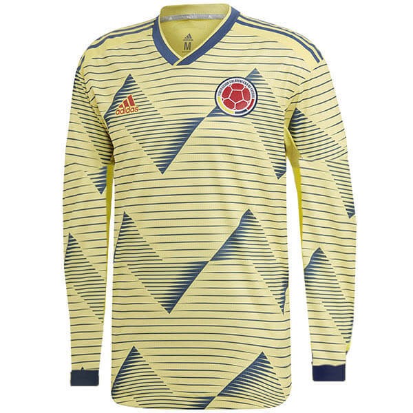 Camiseta Colombia Replica Primera Ropa ML 2019 Amarillo